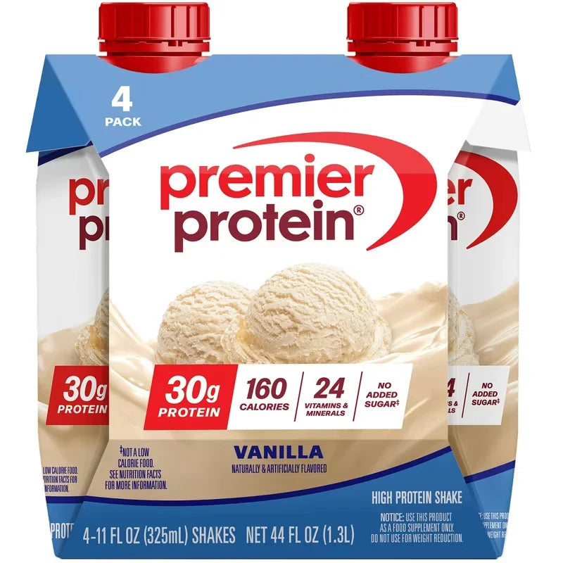 Premier Protein Nutritional Shake Vanilla Non-Caffeinated Whey Protein - 11 fl oz/4pk