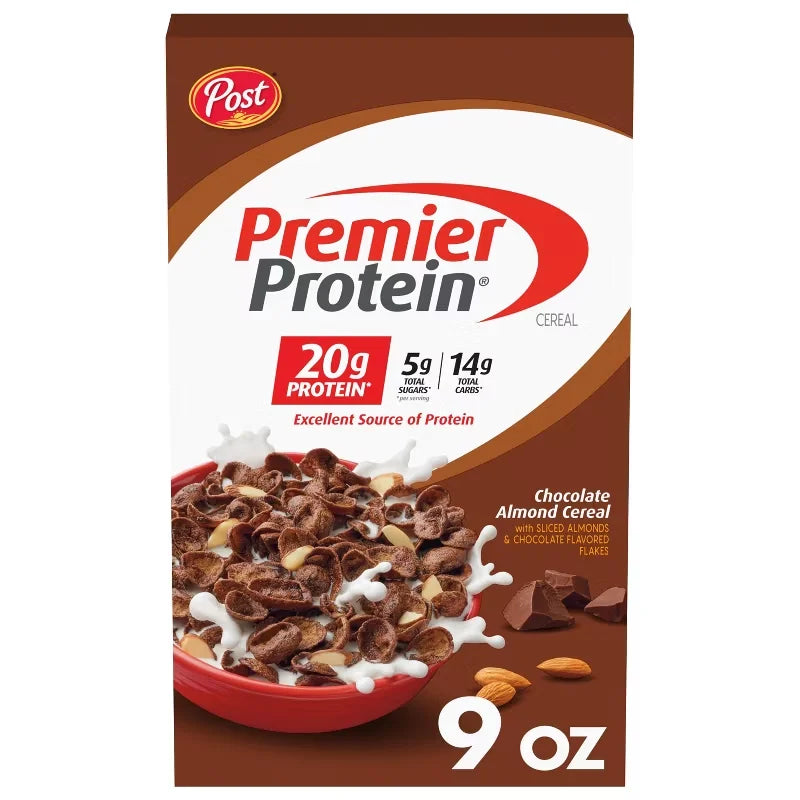 Post Premier Protein Chocolate Almond Cold Cereal - 9oz
