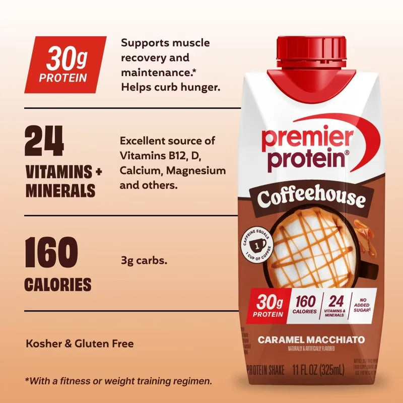 Premier Protein Caramel Macchiato Ready to Drink Protein Shake - 4pk/44oz